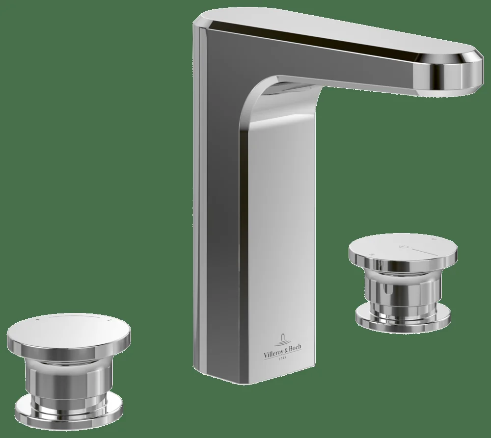 Villeroy & Boch Einhebel-Waschtischarmatur Vea, eckig, Chrom, 47.5 x 137 x 156 mm, Höhe 156 mm, Auslauflänge 120 mm