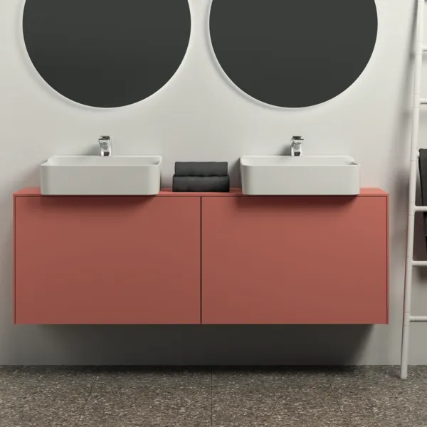 Ideal Standard Waschtischunterschrank „Conca“ 158,7 × 55 × 37,3 cm Sunset matt lackiert Ideal Standard Waschtischunterschrank „Conca“ 158,7 × 55 × 37,3 cm Sunset matt lackiert