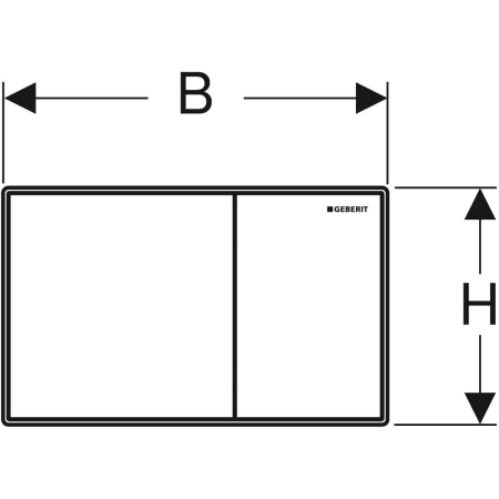 Sigma60 Betätigungsplatte für 2-Mengen-Spülung, flächenbündig: verchromt, gebürstet, easy-to-clean-beschichtet, hochglanz-verchromt Sigma60 Betätigungsplatte für 2-Mengen-Spülung, flächenbündig: verchromt, gebürstet, easy-to-clean-beschichtet, hochglanz-verchromt