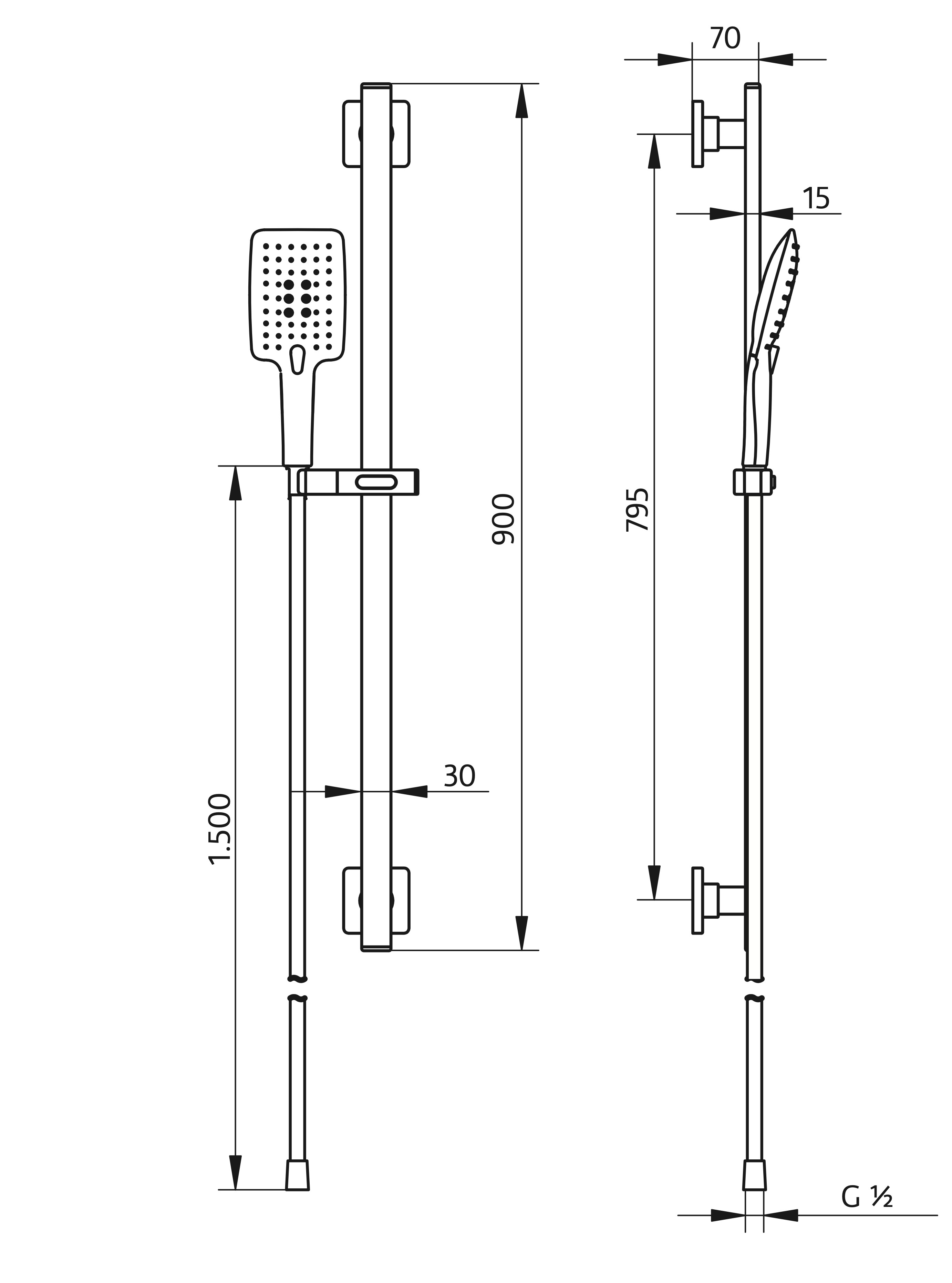 Handbrause „AquaSwitch Softcube“ Handbrause „AquaSwitch Softcube“
