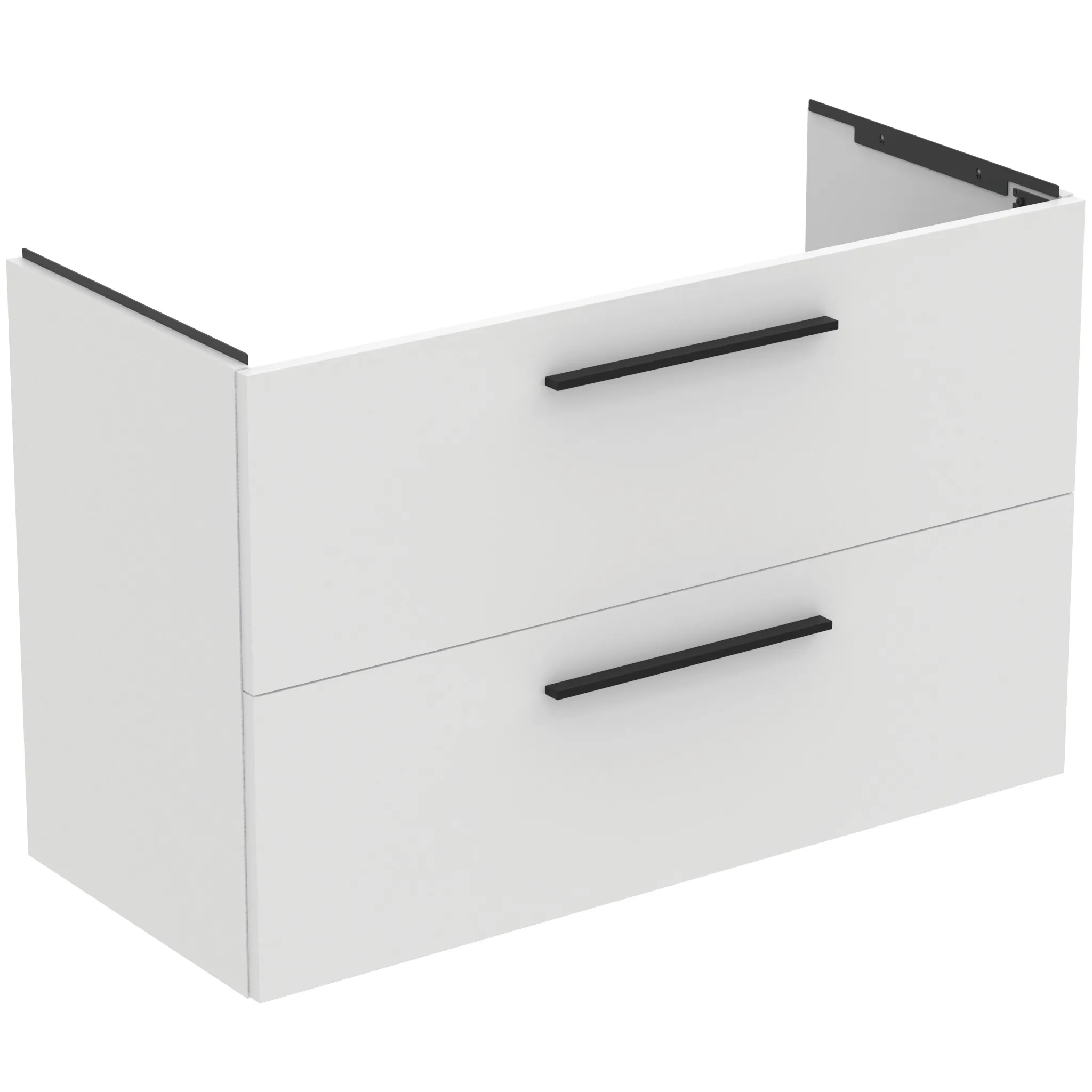 Möbelpaket i.life A mit Waschtisch 100cm und Unterschrank mit schwarzem Griff Weiß matt Möbelpaket i.life A mit Waschtisch 100cm und Unterschrank mit schwarzem Griff Weiß matt
