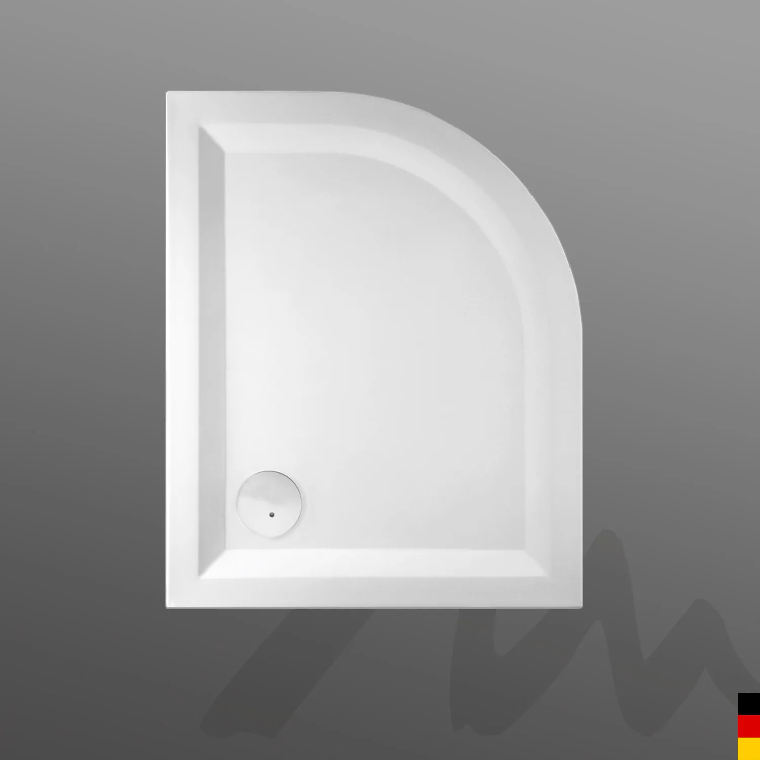 Mauersberger Acryl-Duschwanne albis 100⁄80 SF rechts, 1000x800x55, rein-weiß Mauersberger Acryl-Duschwanne albis 100⁄80 SF rechts, 1000x800x55, rein-weiß