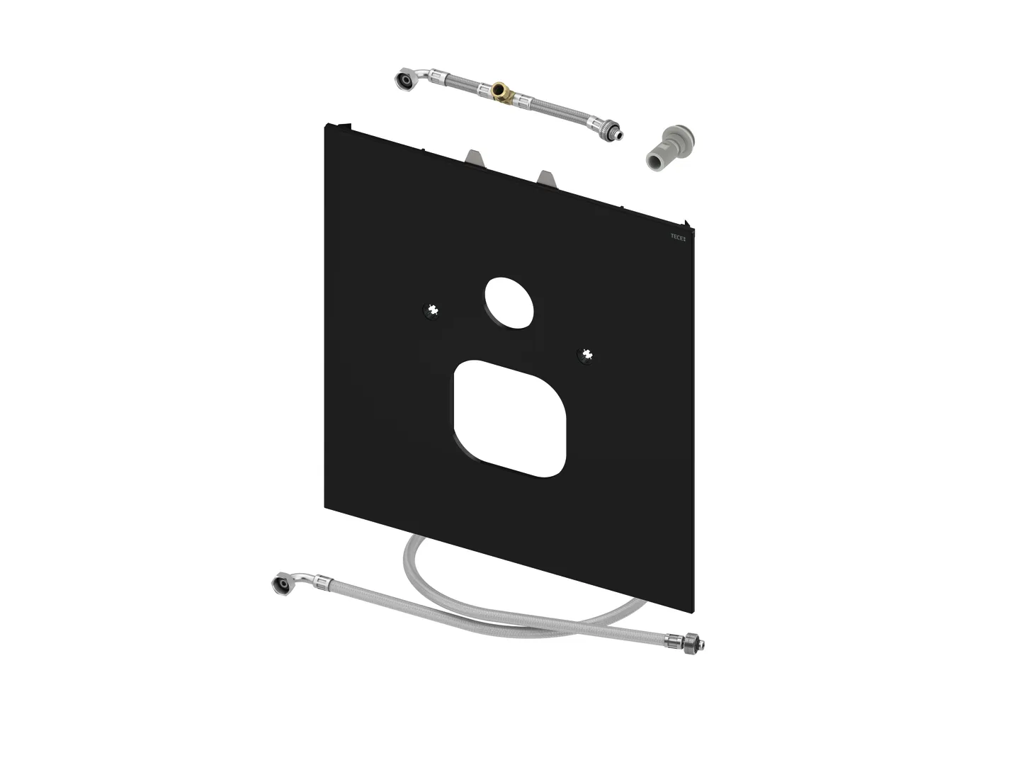 TECElux WC-Glasplatte für Duravit SensoWash C Glas schwarz TECElux WC-Glasplatte für Duravit SensoWash C Glas schwarz