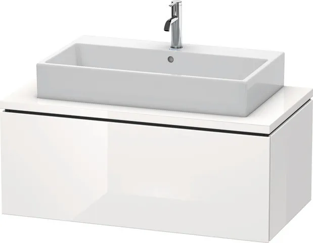 Duravit Waschtischunterschrank wandhängend „L-Cube“ 102 × 40 × 54,7 cm Weiß Hochglanz