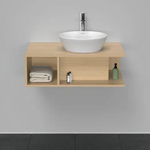 Duravit Waschtischunterschrank wandhängend „D-Neo“ 80 × 26 × 55 cm Eiche Natur Duravit Waschtischunterschrank wandhängend „D-Neo“ 80 × 26 × 55 cm Eiche Natur
