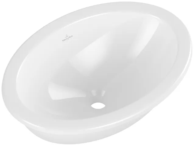 Villeroy & Boch Einbauwaschtisch aus TitanCeram „Loop & Friends“ 570 × 410 × 205 mm, ohne Hahnlochbohrung