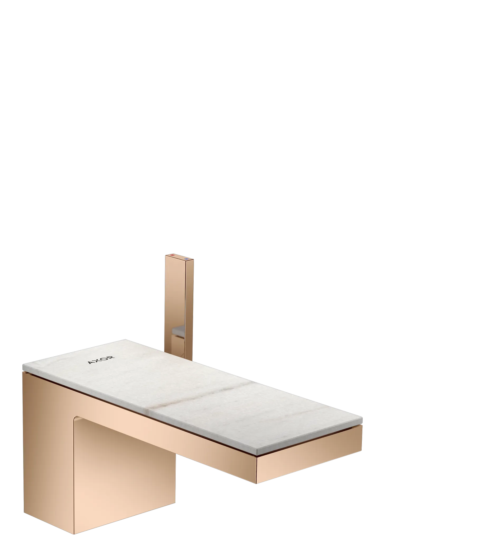 Hansgrohe AXOR MyEdition Mischer mit Platte 200 Marmor Lasa Covelano Vena Oro Hansgrohe AXOR MyEdition Mischer mit Platte 200 Marmor Lasa Covelano Vena Oro