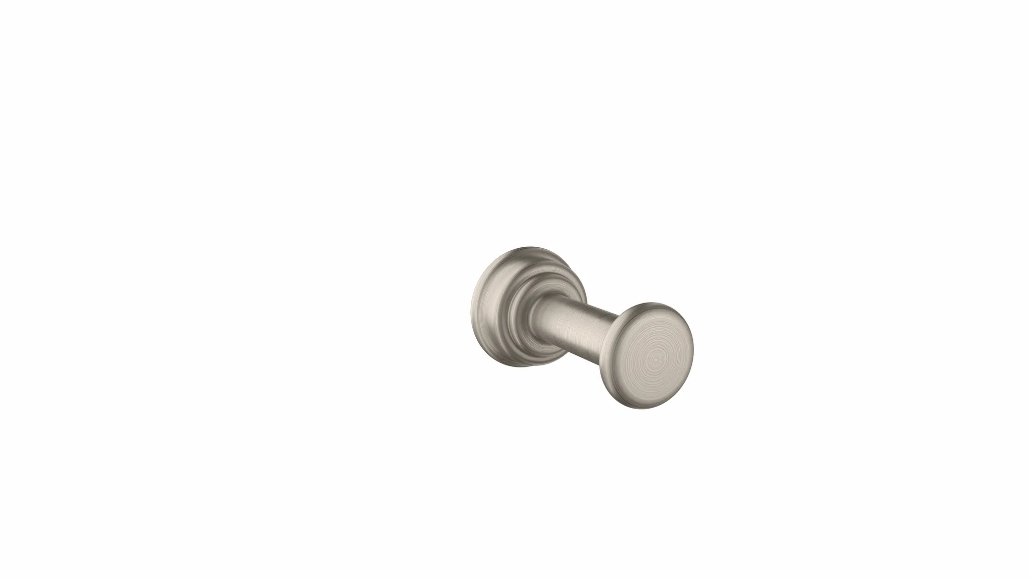 Hansgrohe AXOR Montreux Einzelhaken Edelstahl Optic Wandmontage mit Befestigungsmaterial verdeckte Befestigung Bohrloch 6 mm