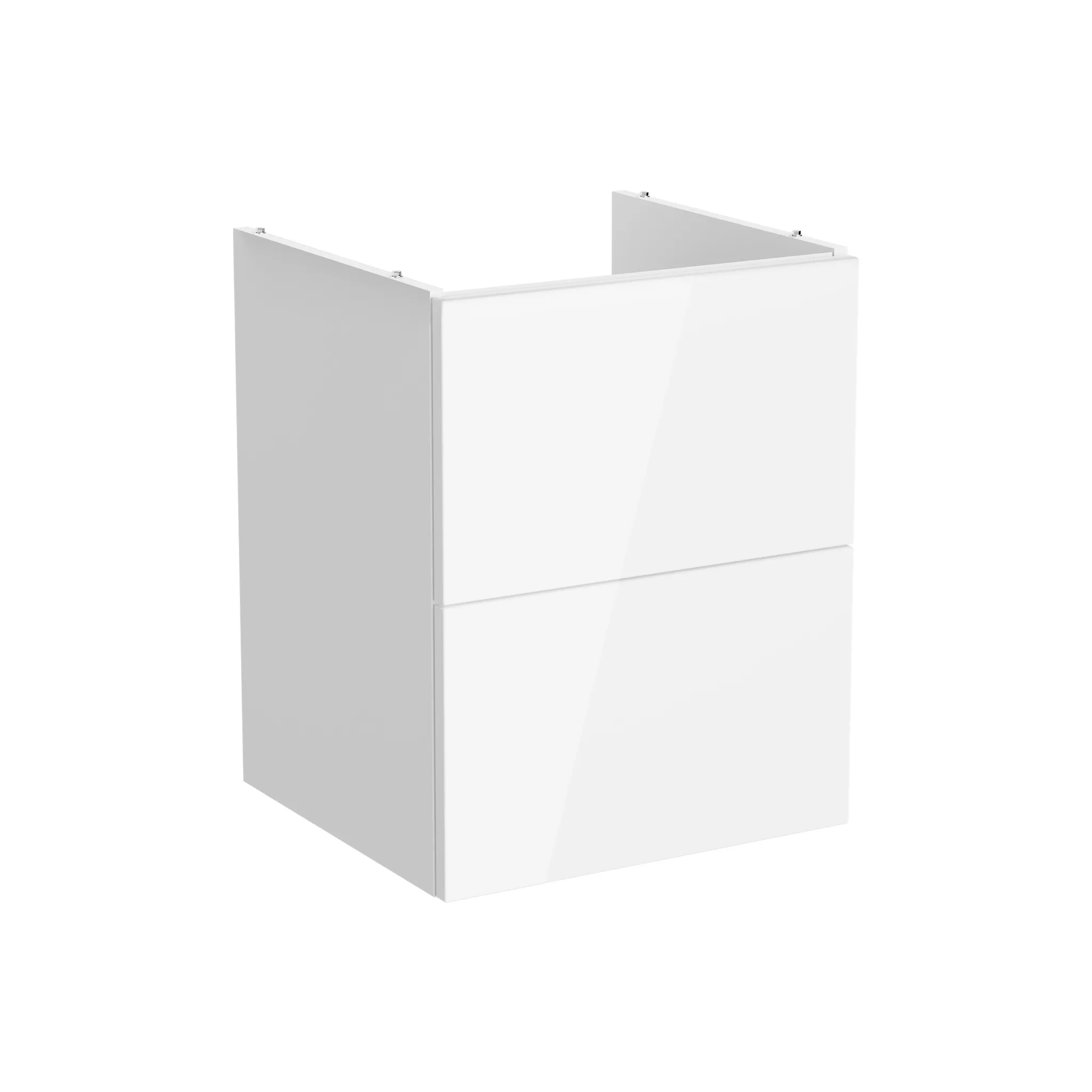 New Metropole Pure Waschtischunterschrank mit 2 Vollauszügen 48 x 45 x 60 cm (BxTxH) Weiß Hochglanz New Metropole Pure Waschtischunterschrank mit 2 Vollauszügen 48 x 45 x 60 cm (BxTxH) Weiß Hochglanz