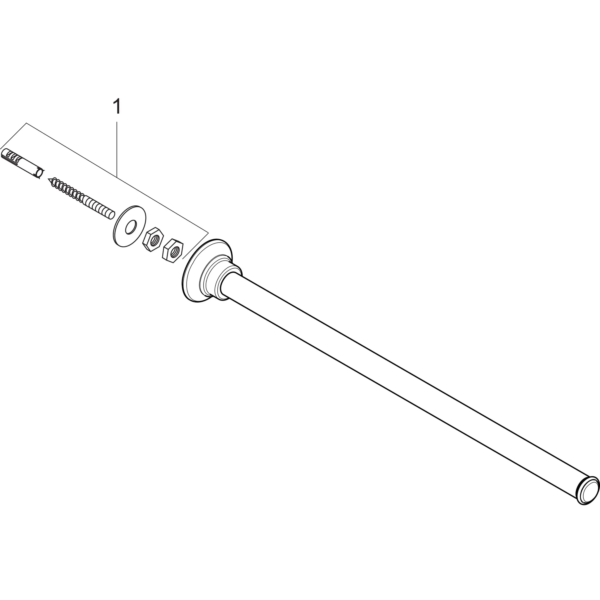Handtuchhalter Axor Montreux einarmig chrom Handtuchhalter Axor Montreux einarmig chrom