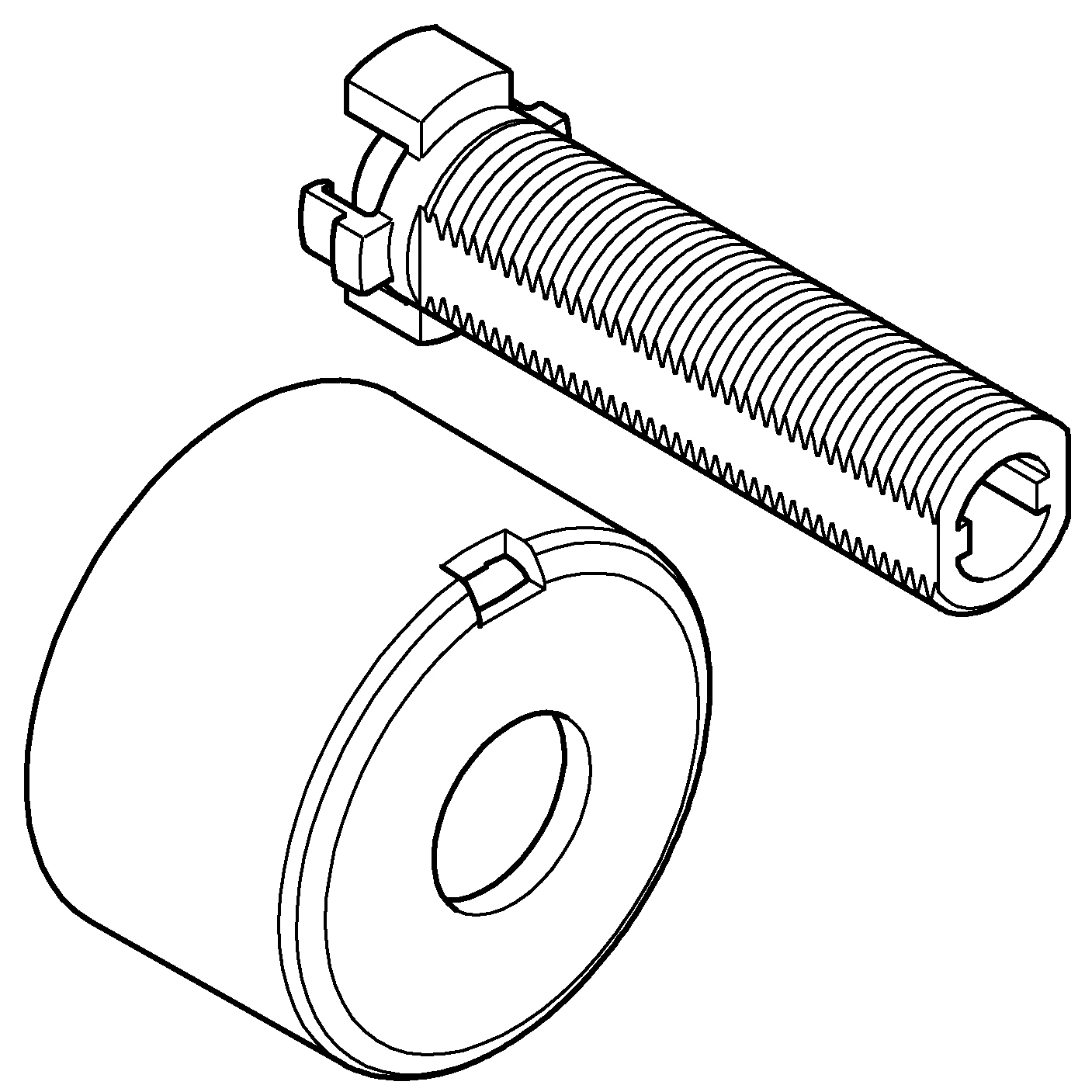 Spindel 49088, für SmartControl Unterputz, für Kartusche 48 359 000, inklusive Montageschablone, 3 Stück