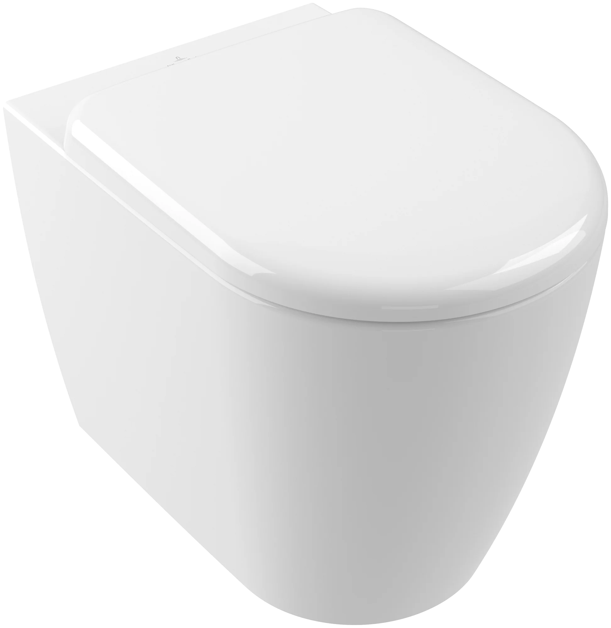 Villeroy & Boch Tiefspüler WC Skyla, oval, weiß Alpin CeramicPlus, spülrandlos, bodenstehend, 370 x 540 mm, Höhe 400 mm