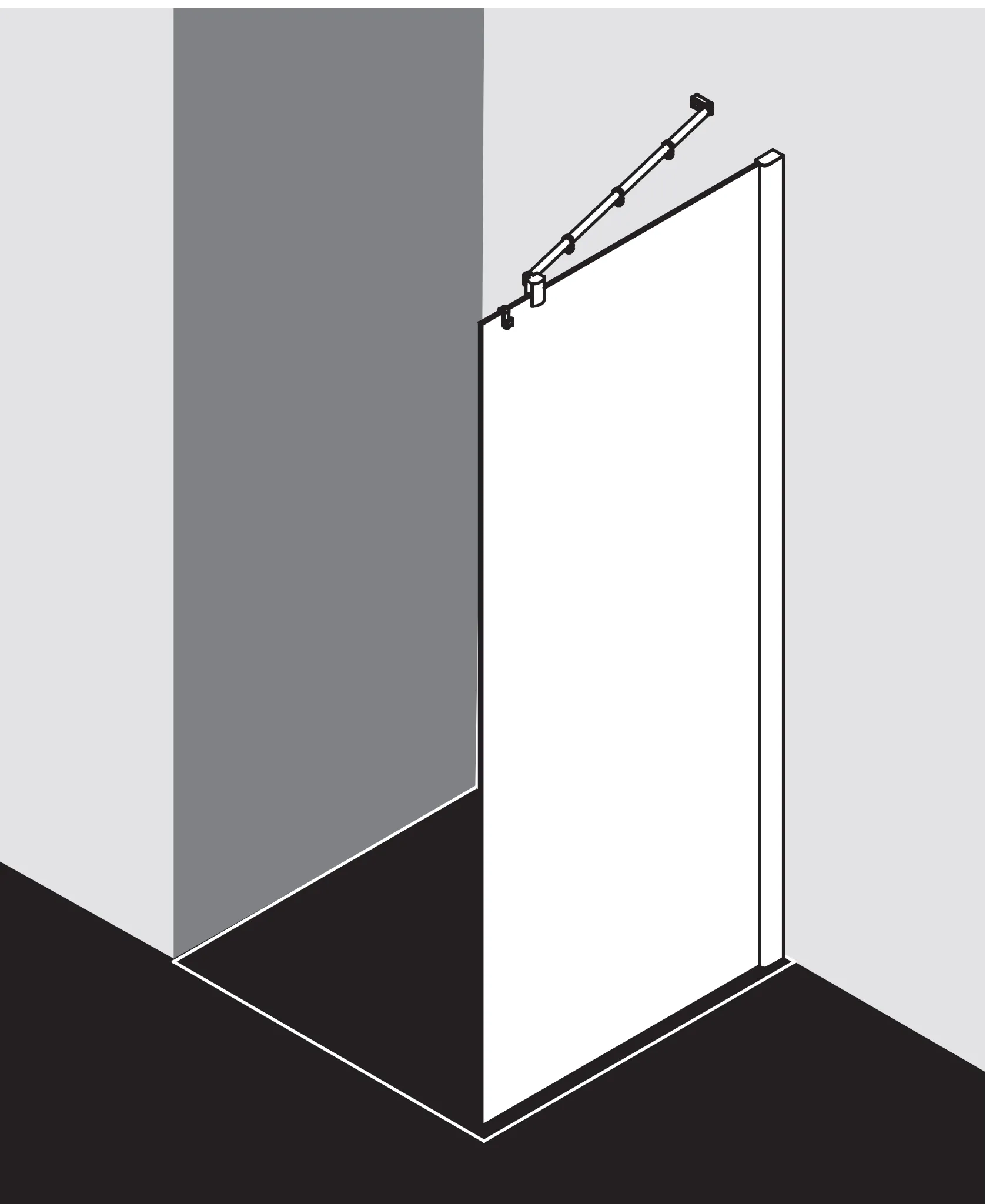 Kermi Duschdesign Walk-In-Duschkabine WALK-IN Wall „PASA XP“ Glas Klar, Profile Silber Hochglanz, BV: 720 - 750 mm WE: 730 - 760 mm H: 2000 mm Kermi Duschdesign Walk-In-Duschkabine WALK-IN Wall „PASA XP“ Glas Klar, Profile Silber Hochglanz, BV: 720 - 750 mm WE: 730 - 760 mm H: 2000 mm