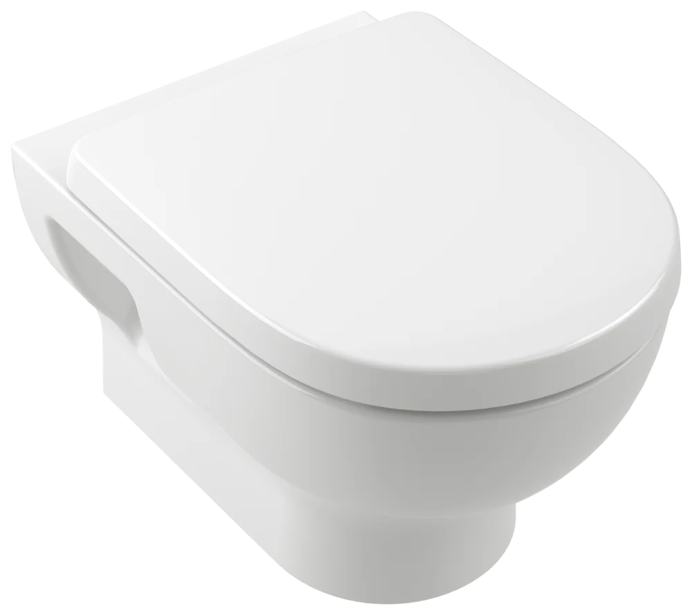 Villeroy & Boch O.novo Tiefspül-WC spülrandlos, Wandhängend, 360 x 520 mm, Weiß Alpin
