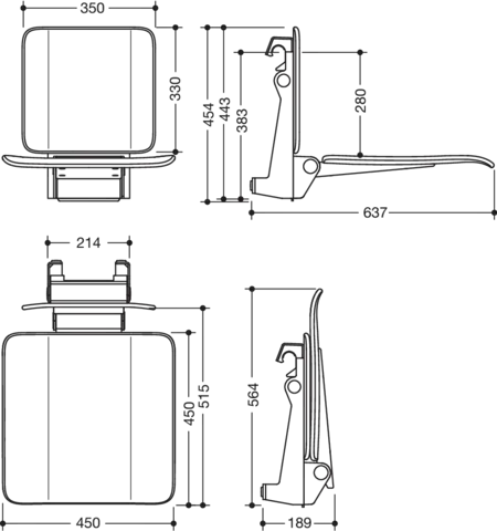 Einhängesitz „System 900“ Einhängesitz „System 900“