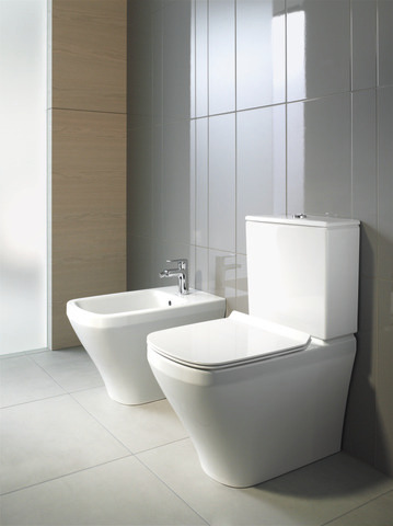 WC-Sitz DuraStyle ohne SoftClose Scharniere edelstahl, lang, weiß