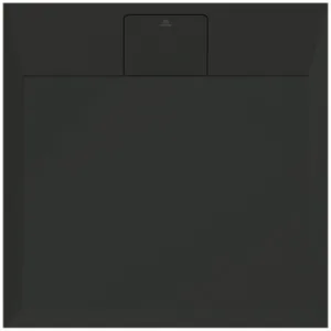Ideal Standard Quadrat-Brausewanne Ultra Flat S i.life, 700x700x30 mm Schiefer, rutschfest, Bodenebener Einbau möglich