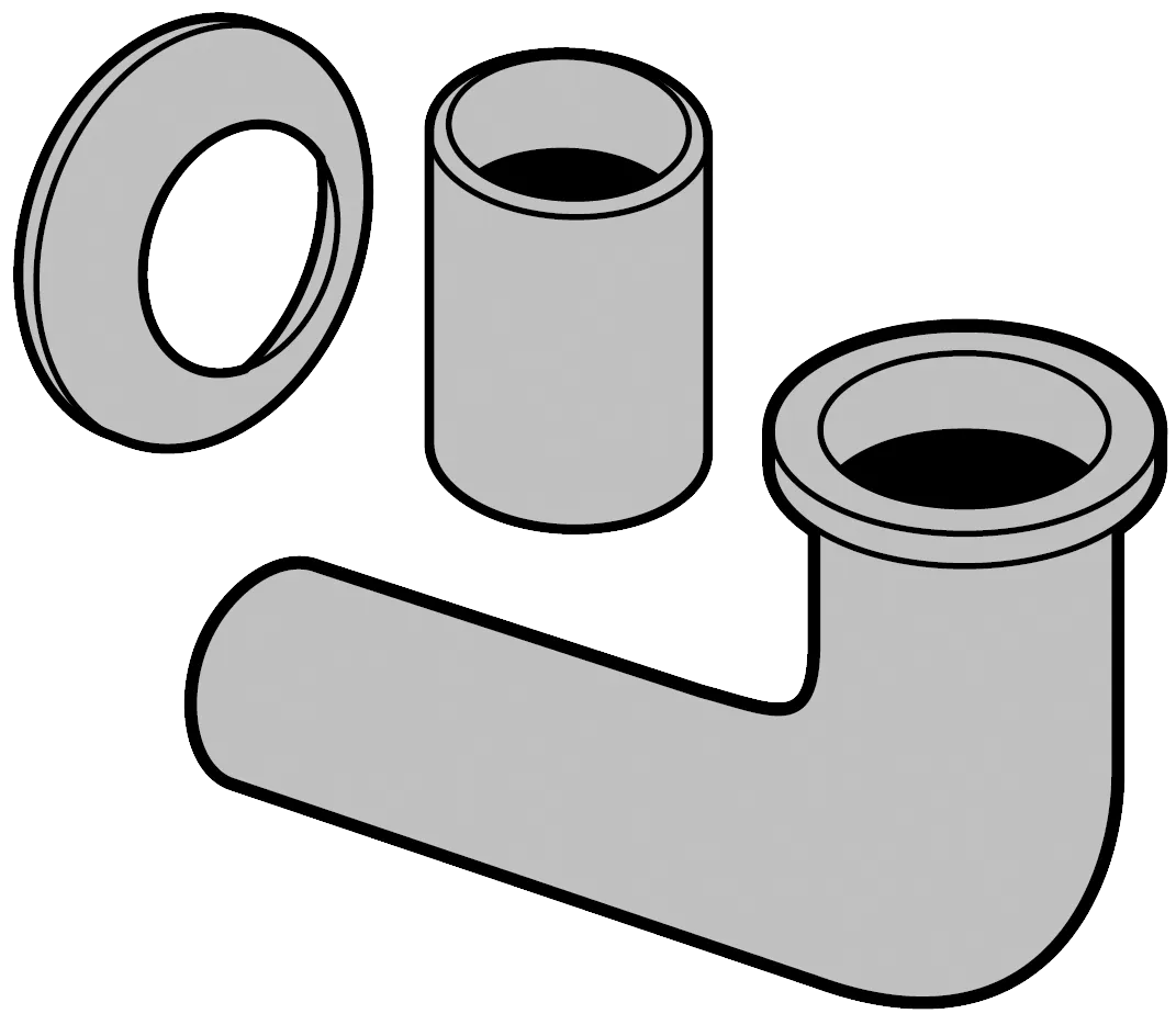 Anschlussstutzen Zubehör 931900, 140 x 260 x 56 mm Anschlussstutzen Zubehör 931900, 140 x 260 x 56 mm