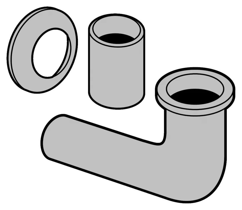 Villeroy & Boch Anschlussstutzen Zubehör 931900, verchromt Villeroy & Boch Anschlussstutzen Zubehör 931900, verchromt