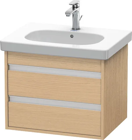 Duravit Waschtischunterschrank wandhängend „Ketho“ 60 × 48 × 45,5 cm Eiche Natur Duravit Waschtischunterschrank wandhängend „Ketho“ 60 × 48 × 45,5 cm Eiche Natur