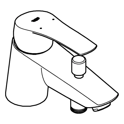 Wannenarmatur „Eurosmart“ Ausladung 138 mm Wannenarmatur „Eurosmart“ Ausladung 138 mm