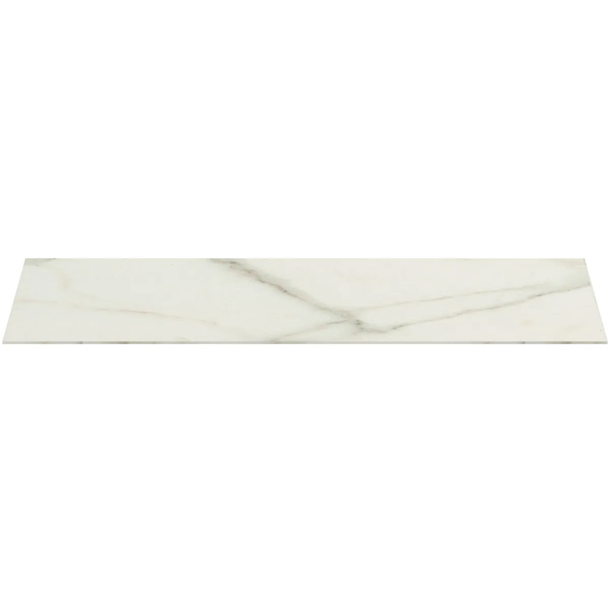 Waschtischplatte Conca, aus Keramik, 1202x505x6mm, Marmor Noir Desir