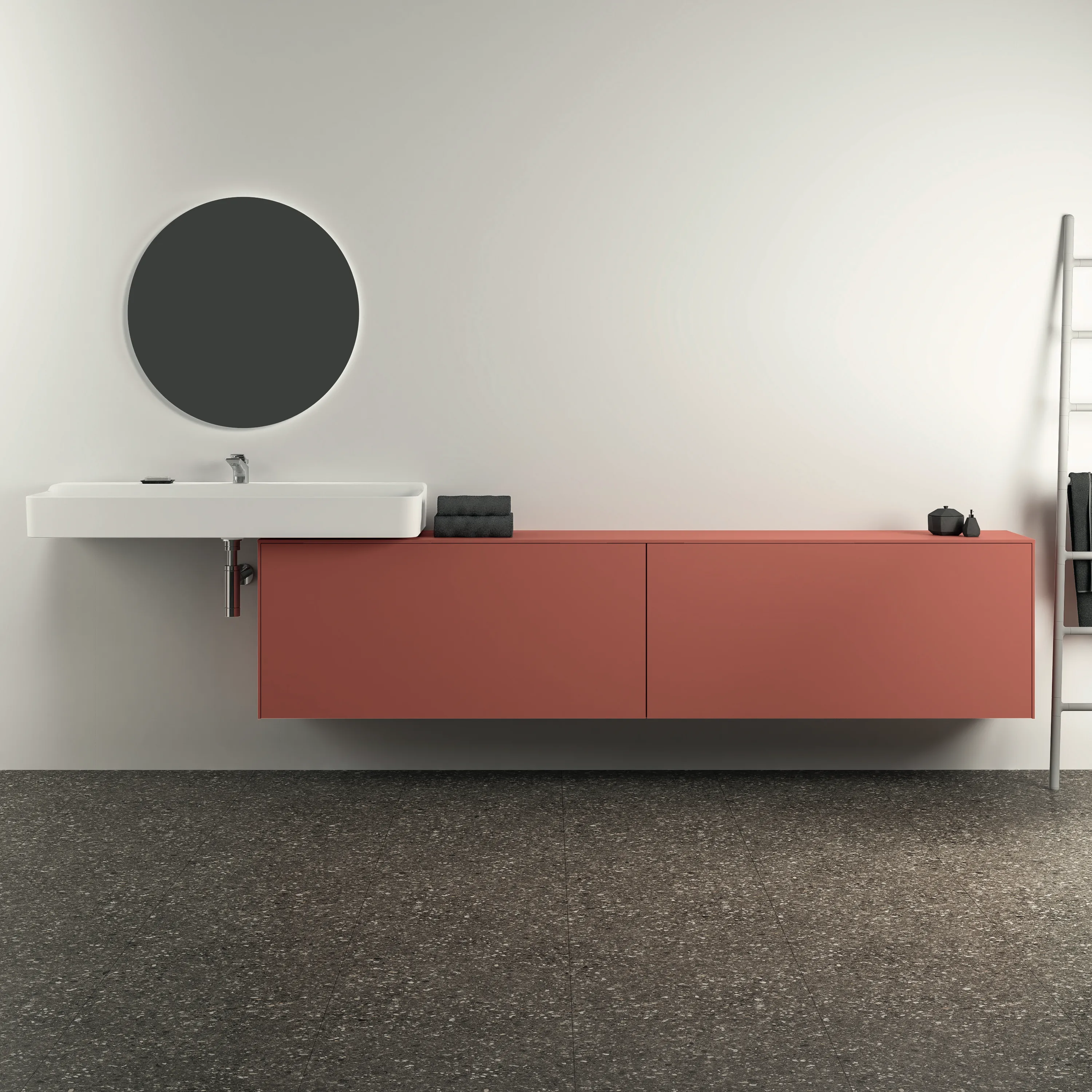 Ideal Standard Waschtischunterschrank „Conca“ 238,7 × 55 × 37,3 cm Sunset matt lackiert Ideal Standard Waschtischunterschrank „Conca“ 238,7 × 55 × 37,3 cm Sunset matt lackiert
