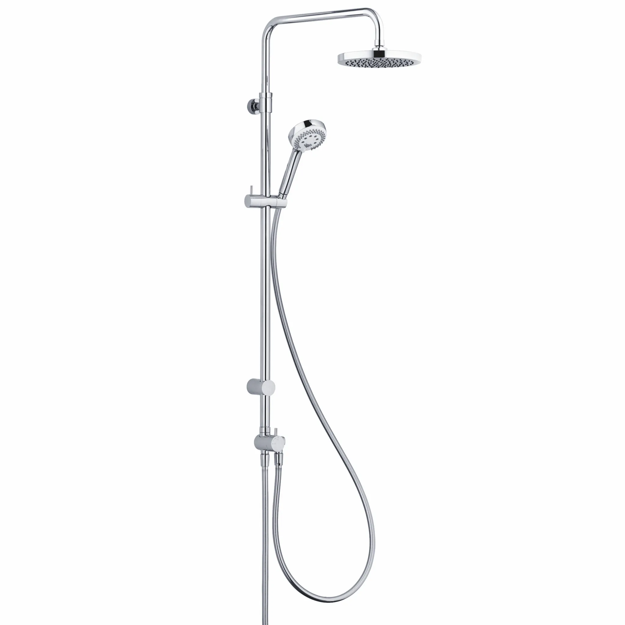 LOGO Dual Shower System mit 3S Handbrause chrom LOGO Dual Shower System mit 3S Handbrause chrom