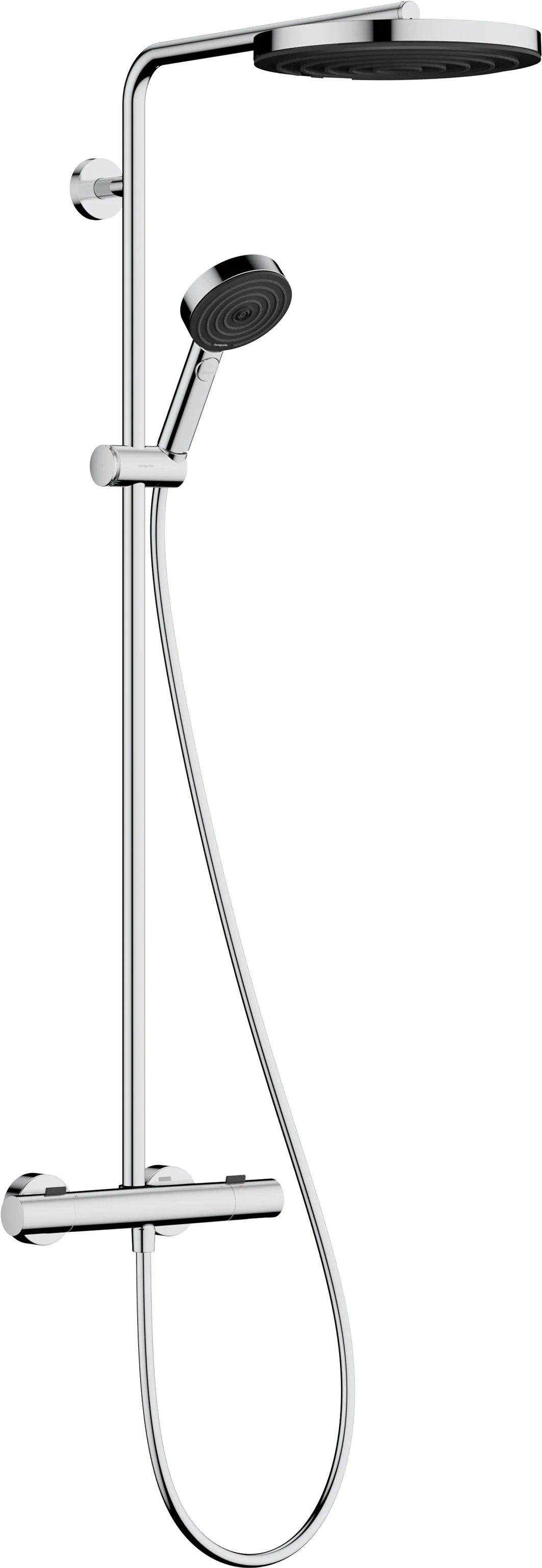 Hansgrohe Pulsify S Puro Showerpipe 260 1jet EcoSmart mit Ecostat Fine und Handbrause 3jet, Chrom