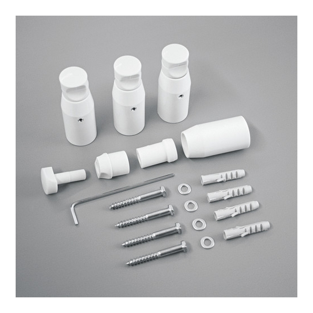 Montageset für Elektroheizkörper „Forma Spa“ in weiß Montageset für Elektroheizkörper „Forma Spa“ in weiß