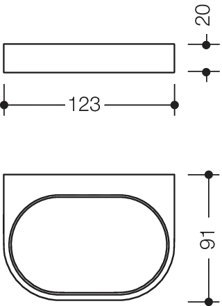 HEWI Halter „System 800K“ 12,2 cm HEWI Halter „System 800K“ 12,2 cm