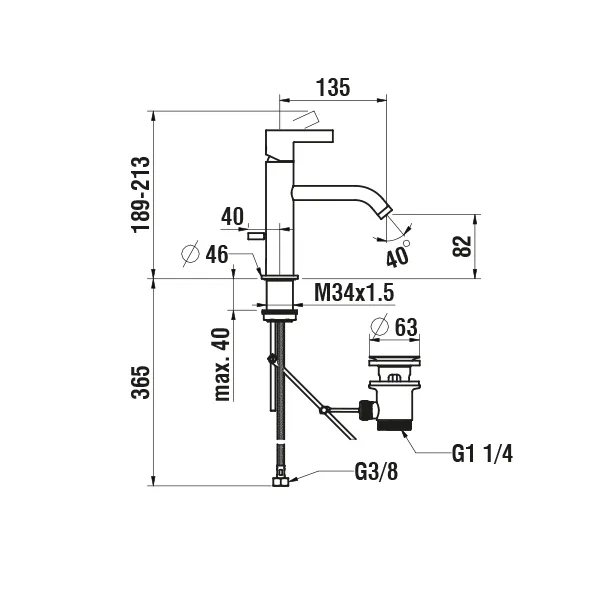 Laufen KARTELL Laufen H311331 Einhebel-Waschtischmischer Festauslauf 135mm chrom Laufen KARTELL Laufen H311331 Einhebel-Waschtischmischer Festauslauf 135mm chrom