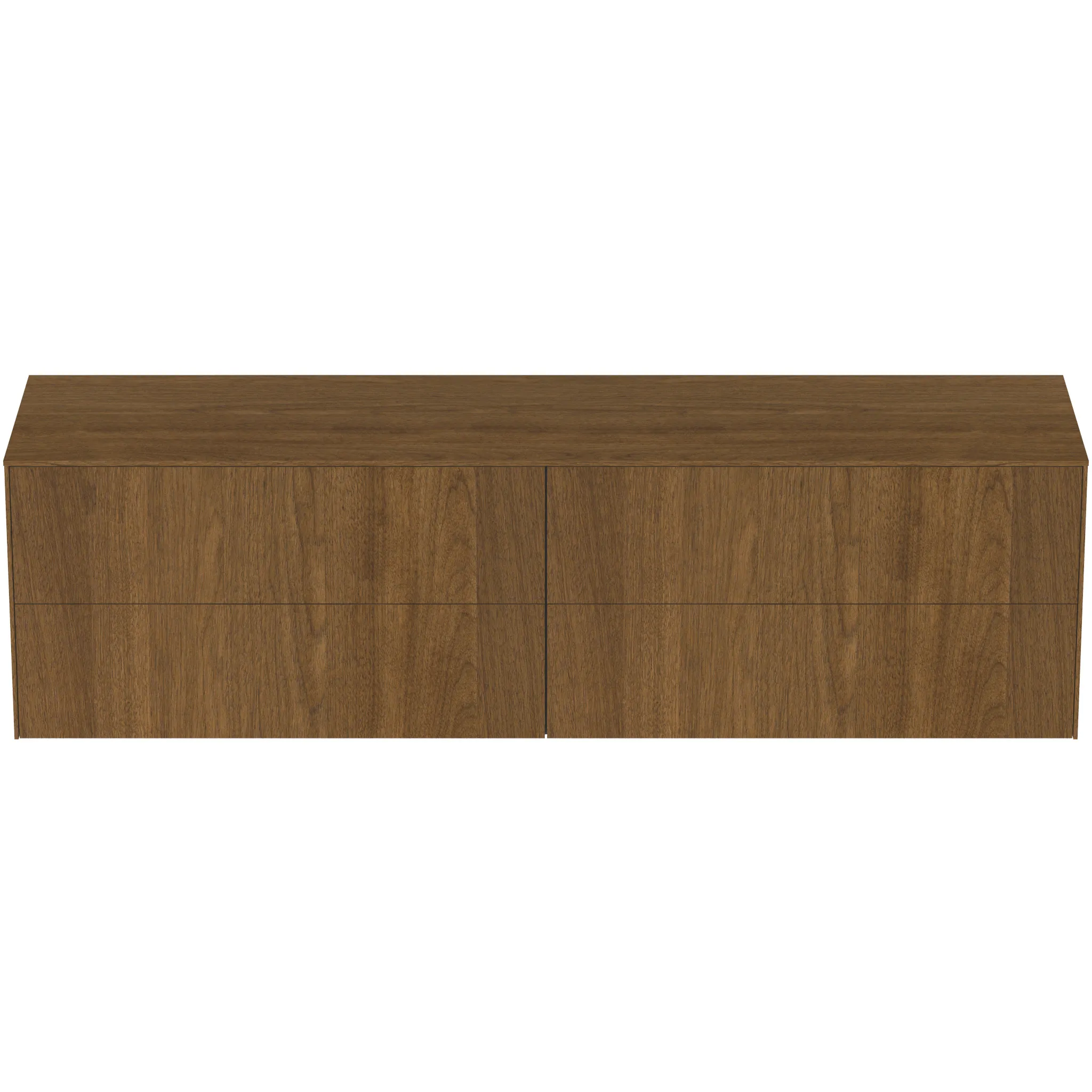 Ideal Standard Waschtischunterschrank „Conca“ 198,7 × 55 × 50,5 cm Walnuss dunkel Furnier Ideal Standard Waschtischunterschrank „Conca“ 198,7 × 55 × 50,5 cm Walnuss dunkel Furnier