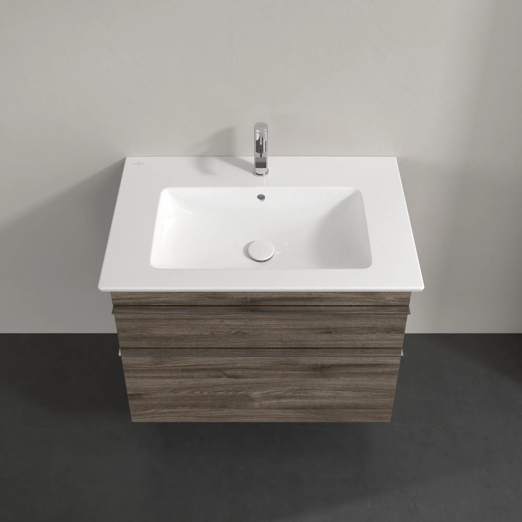 Villeroy & Boch Waschtischunterschrank „Venticello“ für Schrankwaschtisch 753 × 590 × 502 mm Stone Oak, für Becken mittig