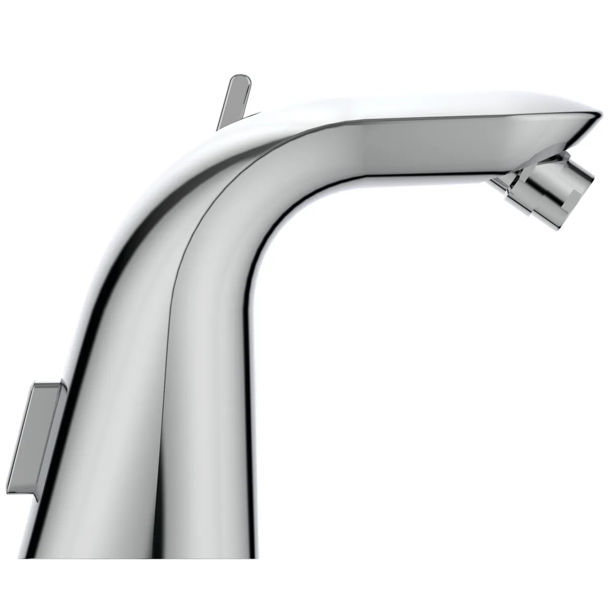 Bidetarmatur Melange, mit Ablaufgarnitur, Ausladung 113mm, Chrom Bidetarmatur Melange, mit Ablaufgarnitur, Ausladung 113mm, Chrom