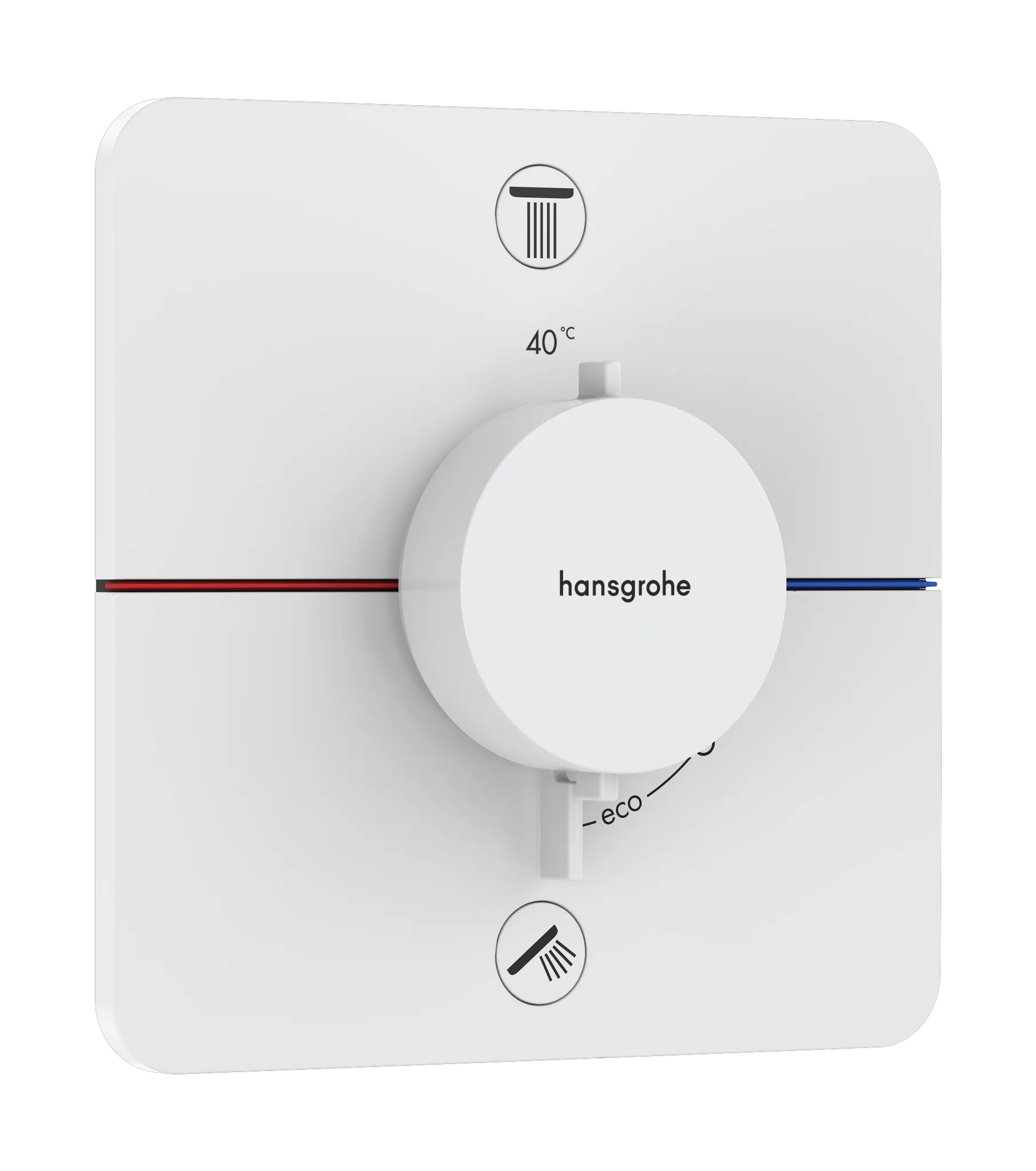 Hansgrohe ShowerSelect Comfort Q Thermostat Unterputz für 2 Verbraucher, Mattweiß Hansgrohe ShowerSelect Comfort Q Thermostat Unterputz für 2 Verbraucher, Mattweiß