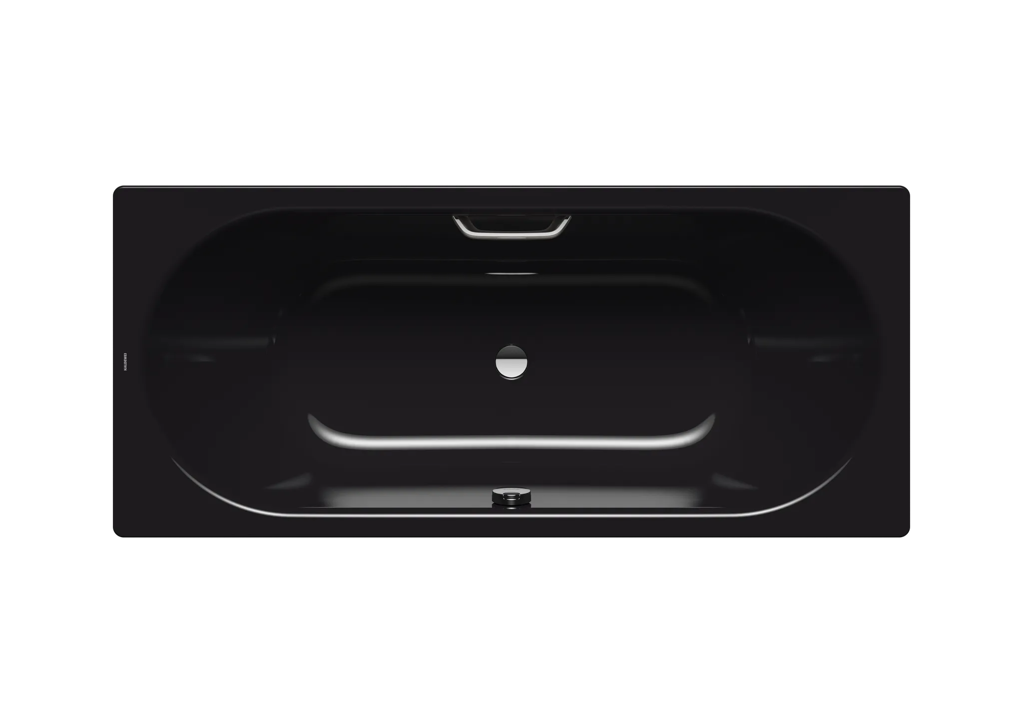 Kaldewei Badewanne „Classic Duo“ rechteck 180 × 80 cm, mit Grifflochbohrungen in schwarz