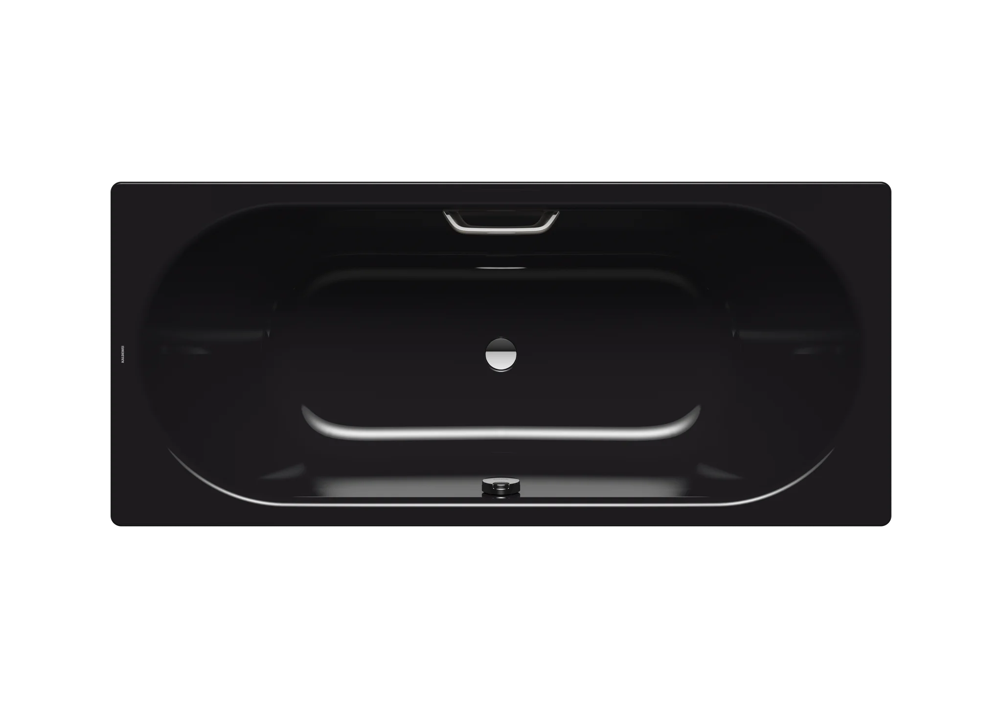 Kaldewei CLASSIC DUO Badewanne, schwarz, 1800x800 mm, mit Griffloch