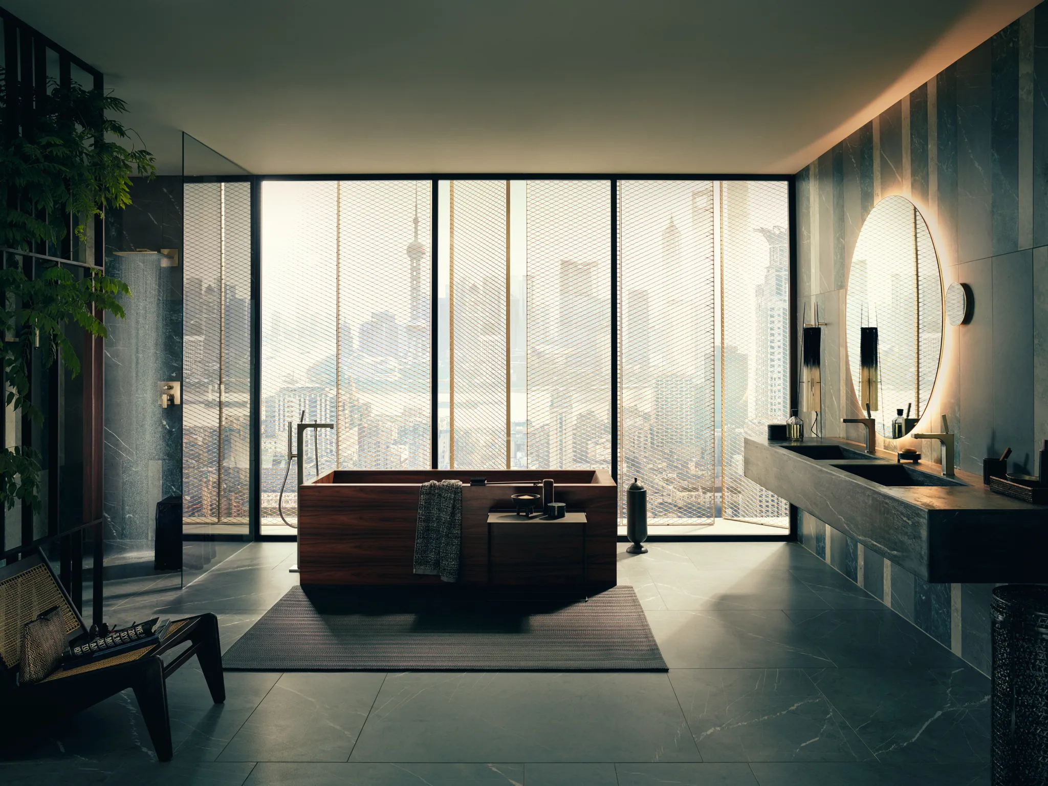 Hansgrohe AXOR Citterio Einhebel-Wannenmischer Unterputz Brushed Nickel, 2 Verbraucher, Keramikmischsystem, einstellbare Temperaturbegrenzung, automatische Rückstellung, Schalldämpfer, für Durchlauferhitzer geeignet Hansgrohe AXOR Citterio Einhebel-Wannenmischer Unterputz Brushed Nickel, 2 Verbraucher, Keramikmischsystem, einstellbare Temperaturbegrenzung, automatische Rückstellung, Schalldämpfer, für Durchlauferhitzer geeignet