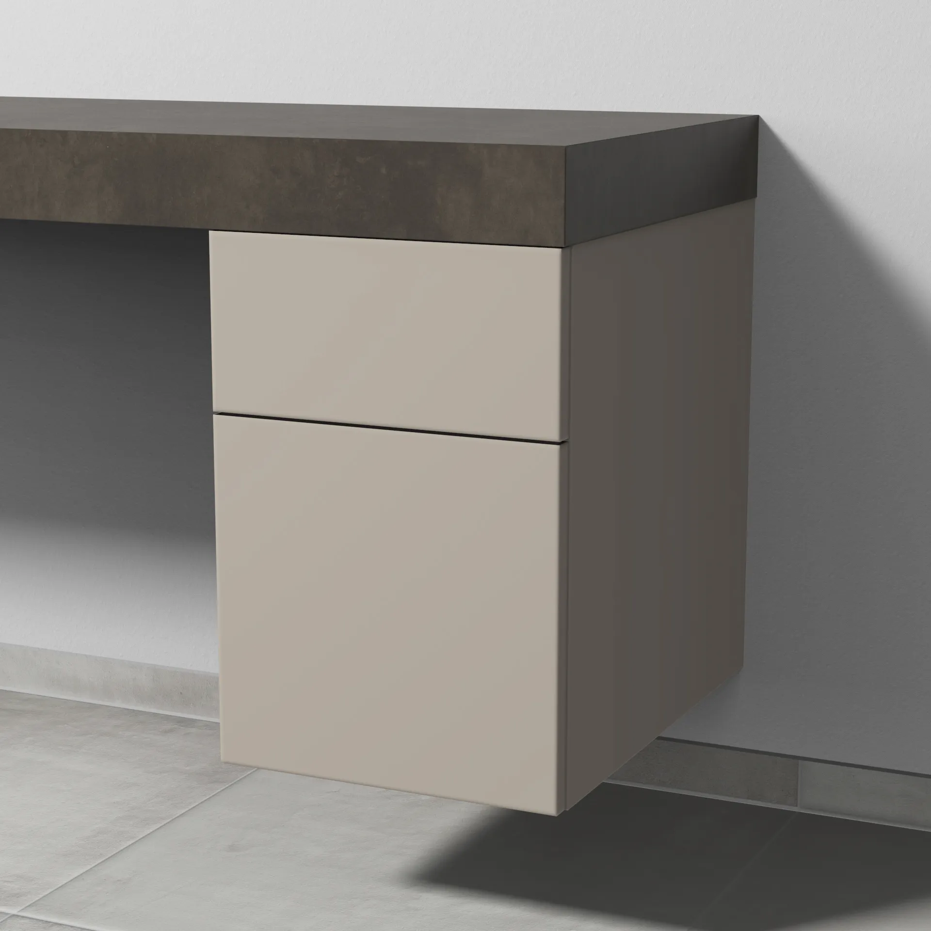 Sanipa Unterschrank „2morrow“ 350 × 510 × 520 mm in Kaschmir (matt)