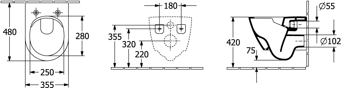 Wand-Tiefspül-WC DirectFlush „Subway 2.0“ 35,5 × 36 × 48 cm in Weiß Alpin, ohne Spülrand, Abgang waagerecht Wand-Tiefspül-WC DirectFlush „Subway 2.0“ 35,5 × 36 × 48 cm in Weiß Alpin, ohne Spülrand, Abgang waagerecht
