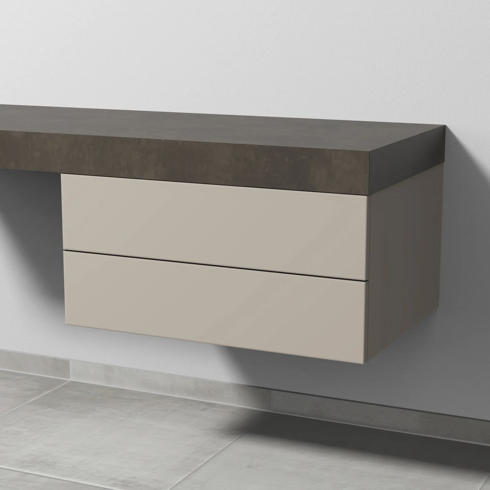 Sanipa Unterschrank „2morrow“ 700 × 340 × 520 mm in Kaschmir (matt)