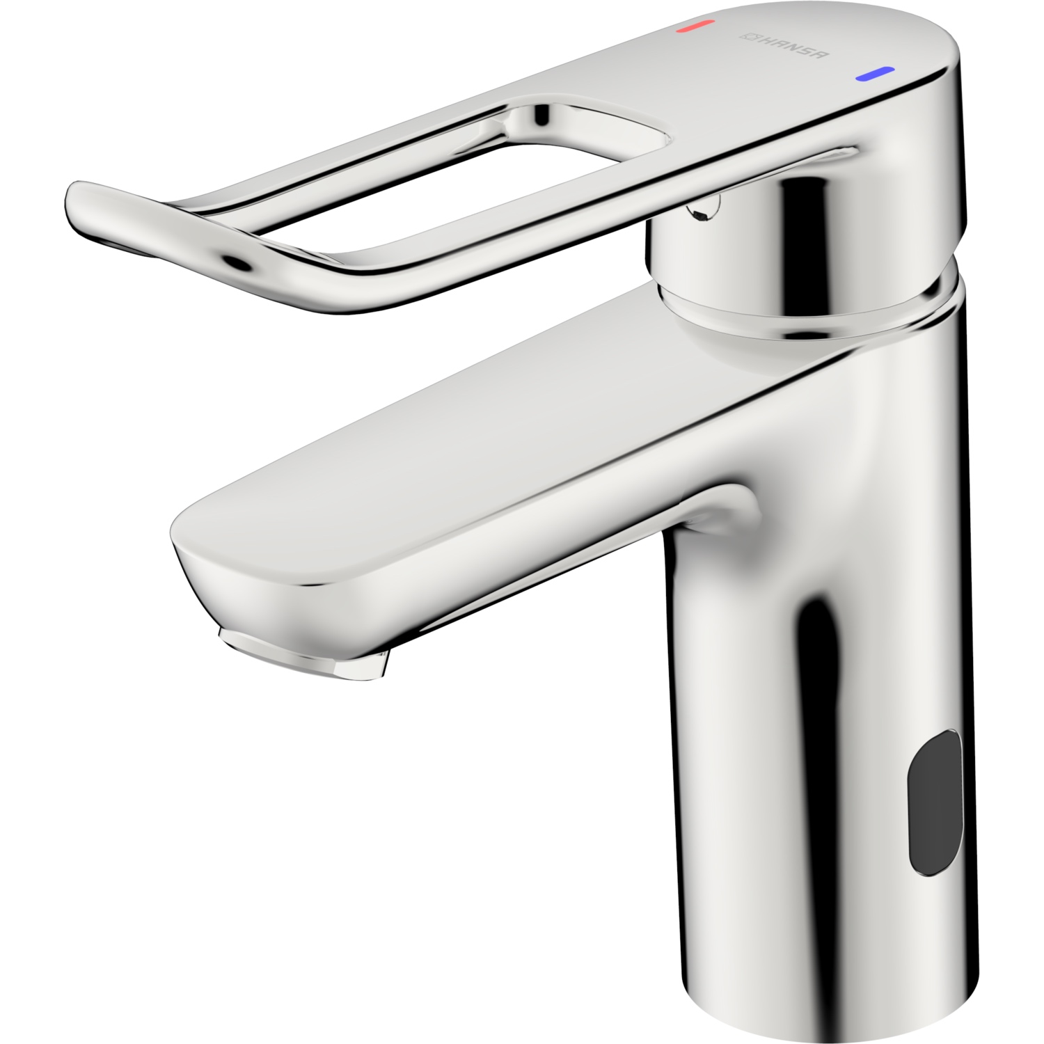 Hansa Waschtischarmatur, elektronisch „Clinica“ Ausladung 115 mm in Chrom Hansa Waschtischarmatur, elektronisch „Clinica“ Ausladung 115 mm in Chrom
