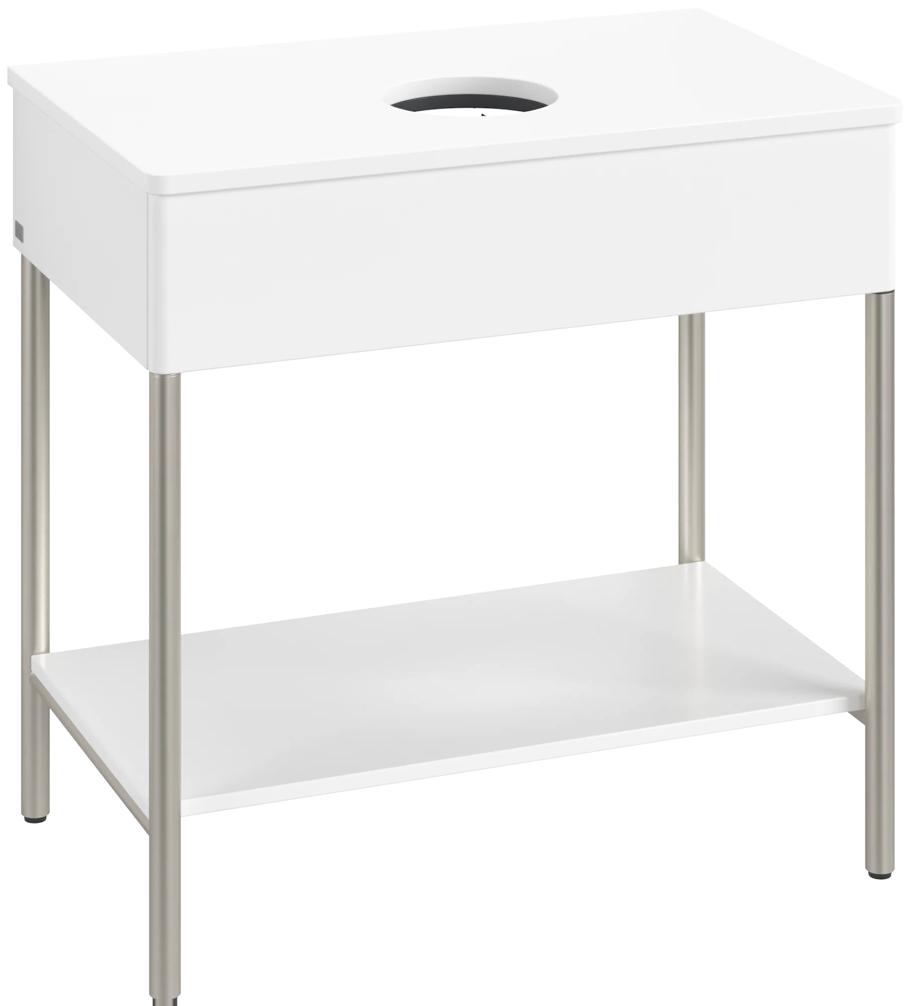 Villeroy & Boch Waschbeckenunterschrank Artis K63010MT, Eckig White Matt Lacquer, 800x782x500mm, mit Metallgestell und Push-to-open Funktion Villeroy & Boch Waschbeckenunterschrank Artis K63010MT, Eckig White Matt Lacquer, 800x782x500mm, mit Metallgestell und Push-to-open Funktion