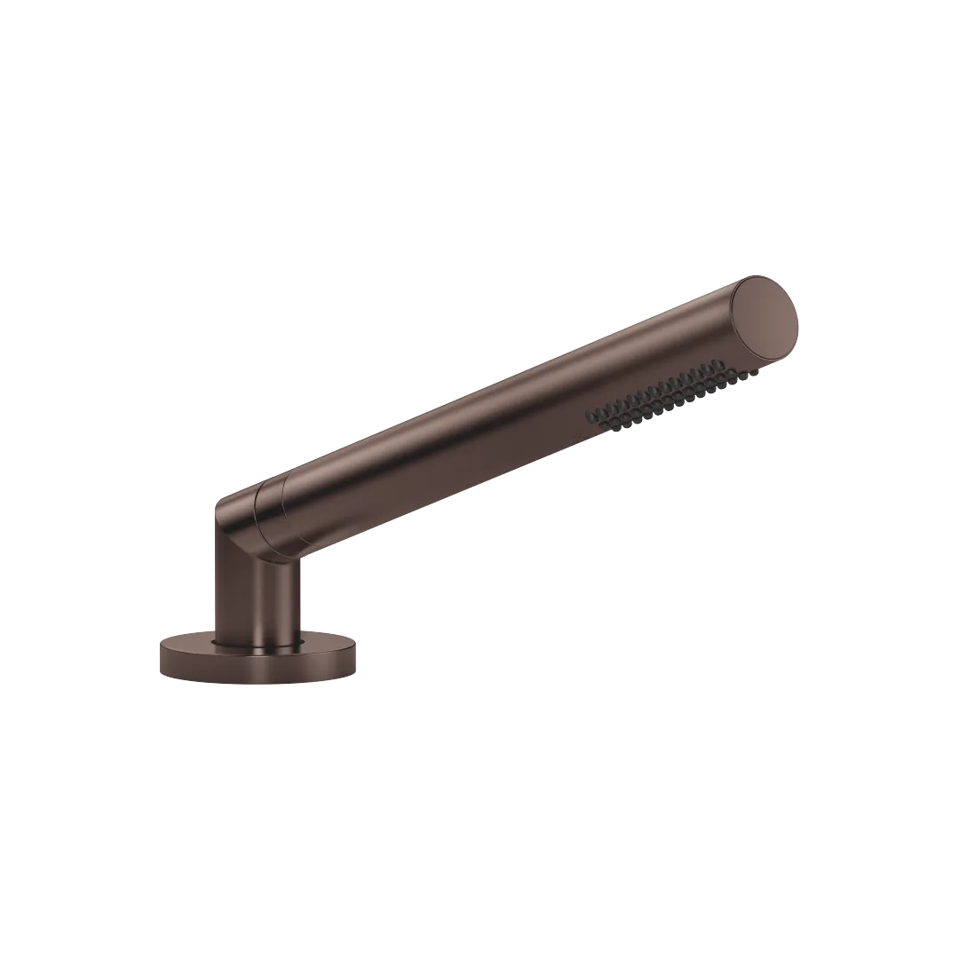 Dornbracht META Schlauchbrausegarnitur Dark Bronze gebürstet PVD, 60 mm Rosette, 32 mm Bohrung, 1750 mm Metallschlauch mit Verdrehschutz Dornbracht META Schlauchbrausegarnitur Dark Bronze gebürstet PVD, 60 mm Rosette, 32 mm Bohrung, 1750 mm Metallschlauch mit Verdrehschutz