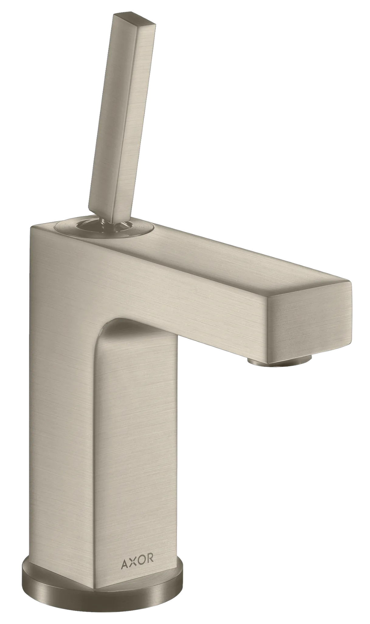 Hansgrohe AXOR Citterio Einhebel-Waschtischmischer 110 mit Pingriff und Ablaufgarnitur, Brushed Nickel