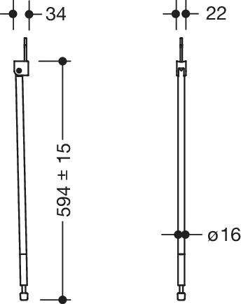 HEWI Bodenstütze „Serie 802 LifeSystem“ in Anthrazit glänzend HEWI Bodenstütze „Serie 802 LifeSystem“ in Anthrazit glänzend
