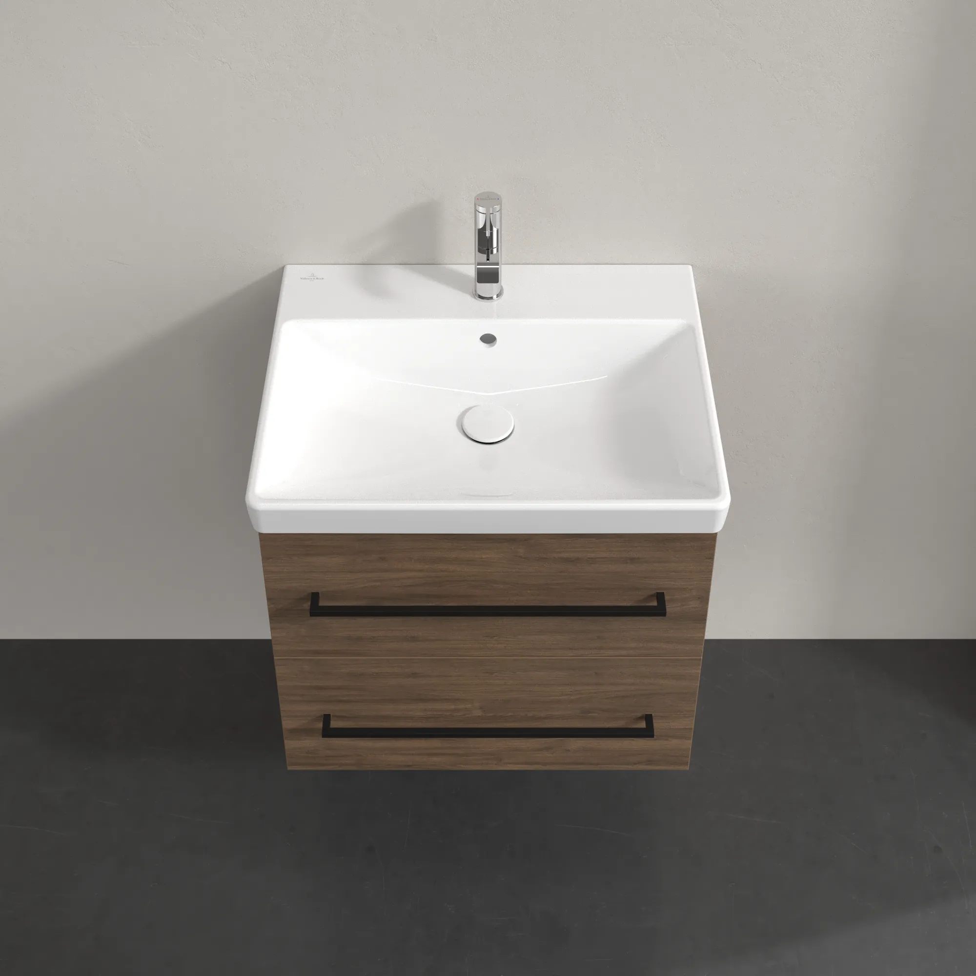 Villeroy & Boch Waschbeckenunterschrank Avento, Arizona Oak, 576x514x450 mm, Eckig, 2 Auszüge, SoftClosing