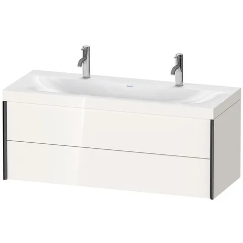 Duravit Waschtischunterschrank wandhängend „XViu“ 120 × 50,3 × 48 cm in Weiß Hochglanz