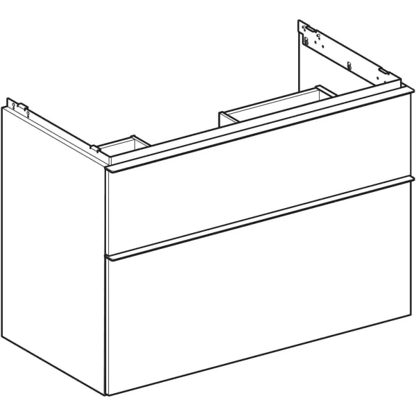 Geberit Waschtischunterschrank „iCon“ lava / lackiert matt Geberit Waschtischunterschrank „iCon“ lava / lackiert matt